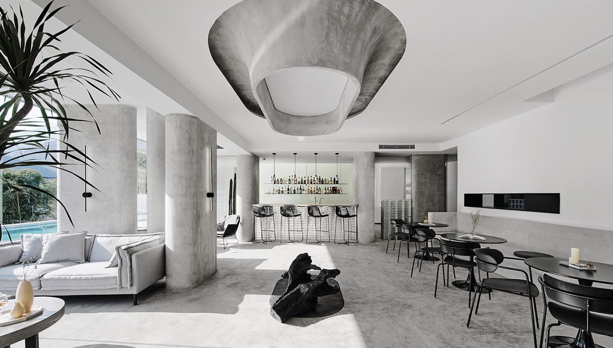 “白+灰”簡約風格民宿休閑廳(圖2) “白+灰”簡約風格民宿休閑廳(圖2)