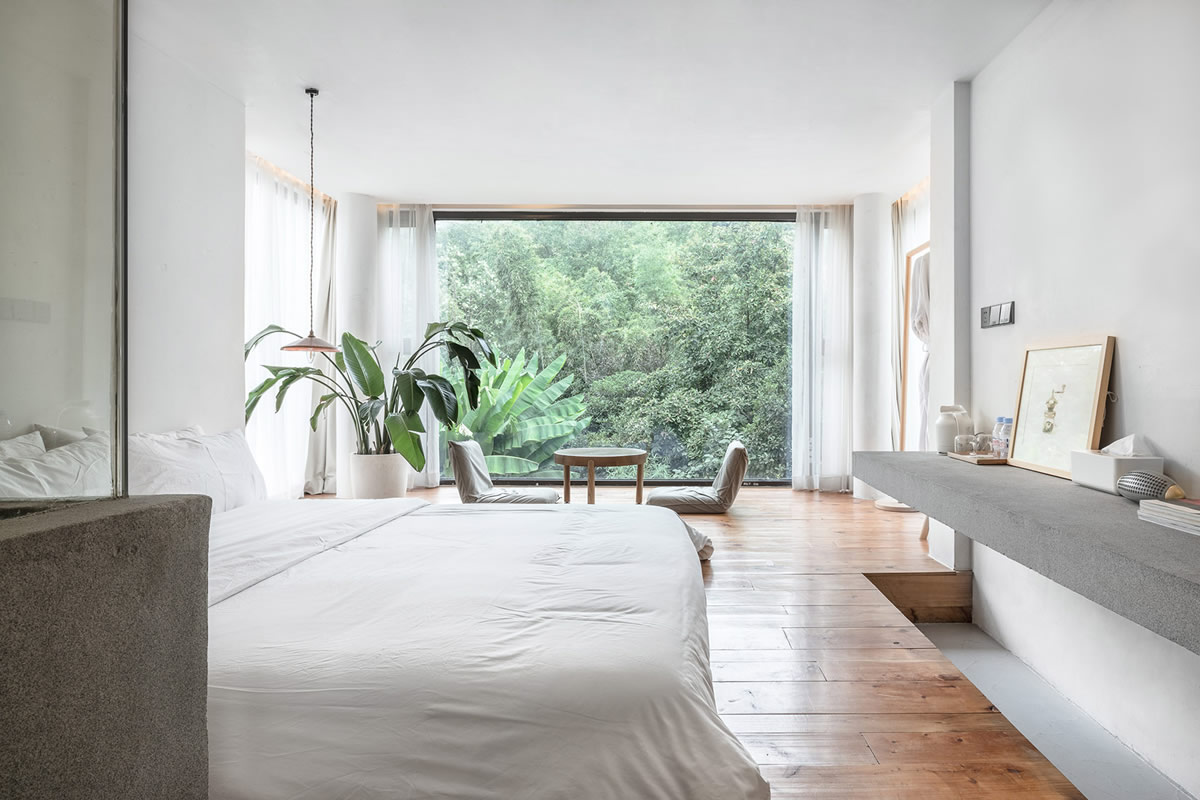 原生態(tài)素色風格民宿客房裝修設計(圖2) 原生態(tài)素色風格民宿客房裝修設計(圖2)