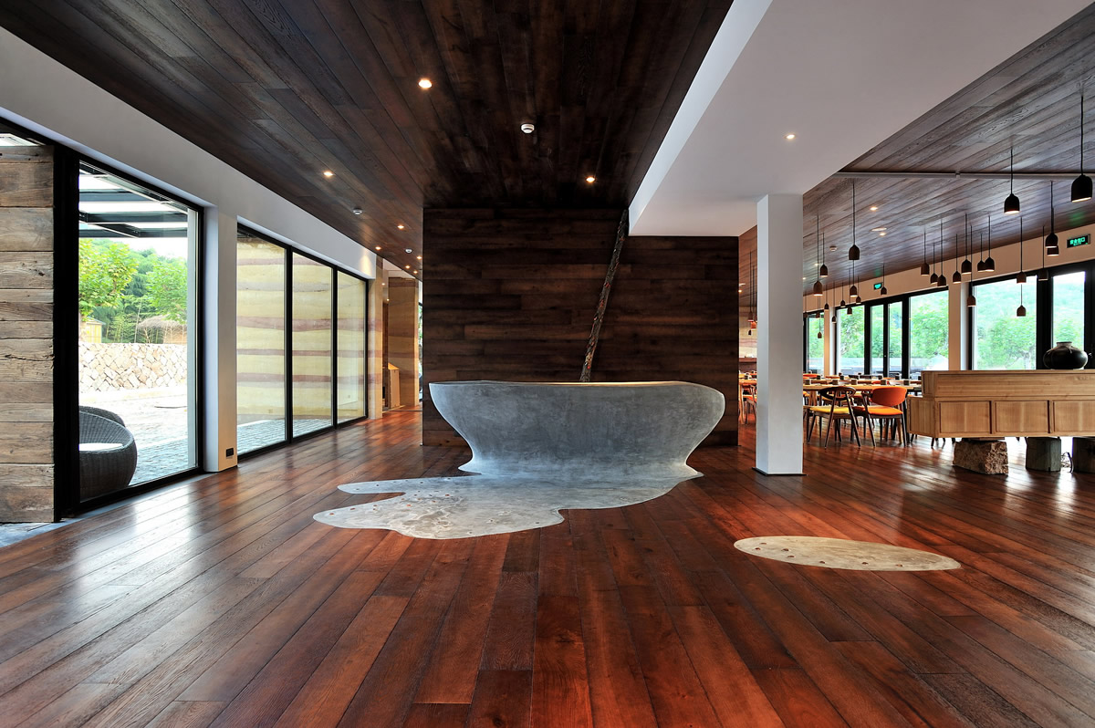 西黃山民宿高端餐廳裝修(圖4) 西黃山民宿高端餐廳裝修(圖4)