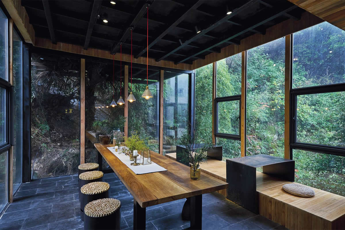 工業(yè)風民宿飲品店裝修案例(圖2)