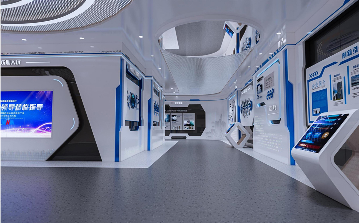 涇縣皖南電機(jī)500平方科技風(fēng)展廳裝修設(shè)計(jì)(圖7) 涇縣皖南電機(jī)500平方科技風(fēng)展廳裝修設(shè)計(jì)(圖7)