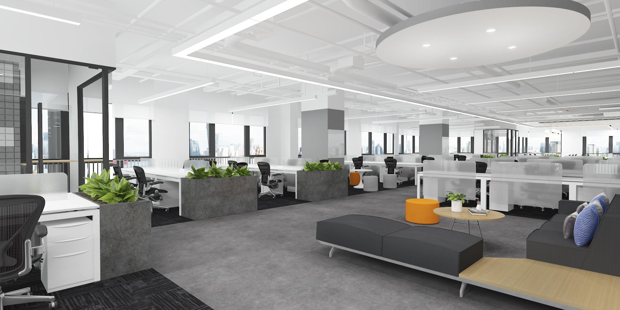 新華大廈2100平簡約風(fēng)辦公室裝修(圖2) 新華大廈2100平簡約風(fēng)辦公室裝修(圖2)