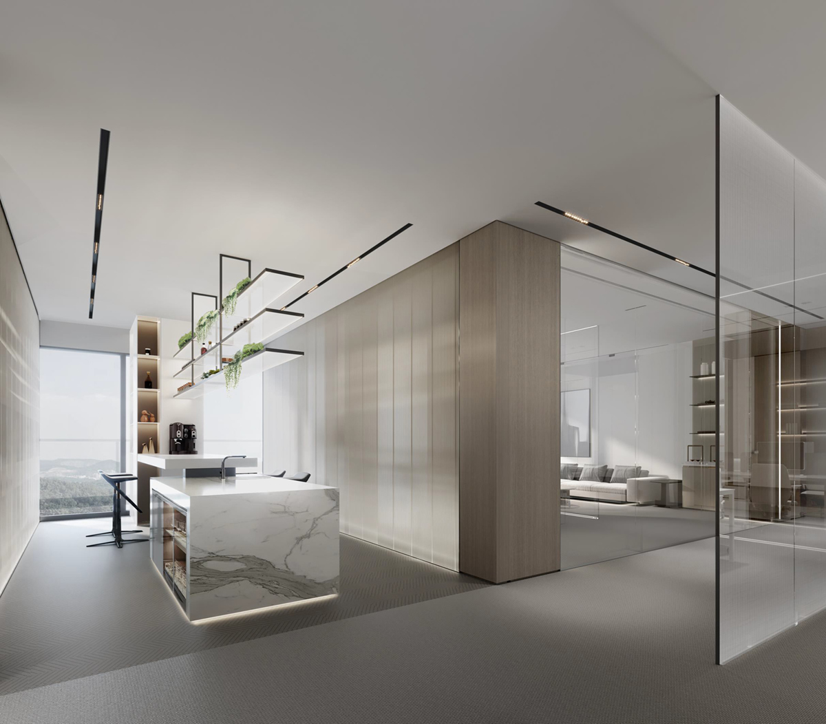 安然燃氣極簡風辦公室裝修設計項目(圖3) 安然燃氣極簡風辦公室裝修設計項目(圖3)