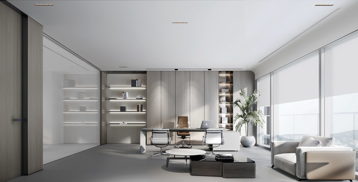 安然燃氣極簡風辦公室裝修設計項目(圖6) 安然燃氣極簡風辦公室裝修設計項目(圖6)