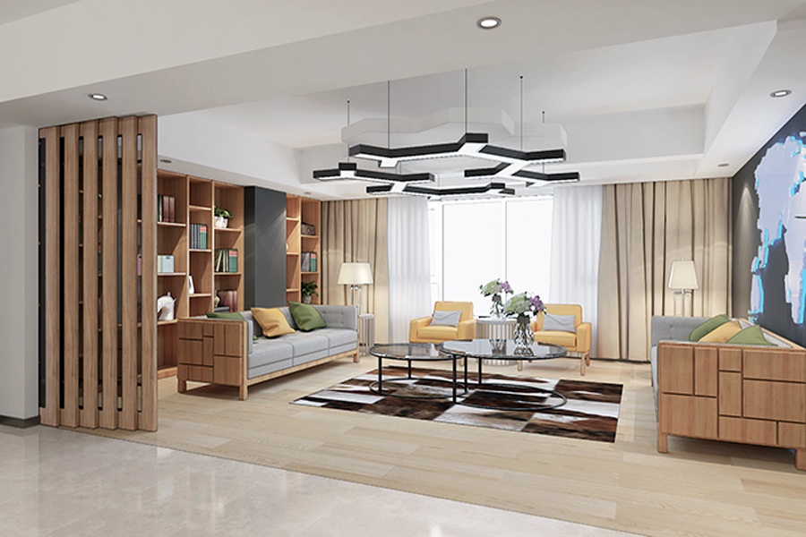 上海國(guó)科企業(yè)現(xiàn)代簡(jiǎn)約風(fēng)4200平方辦公樓裝修項(xiàng)目(圖1)