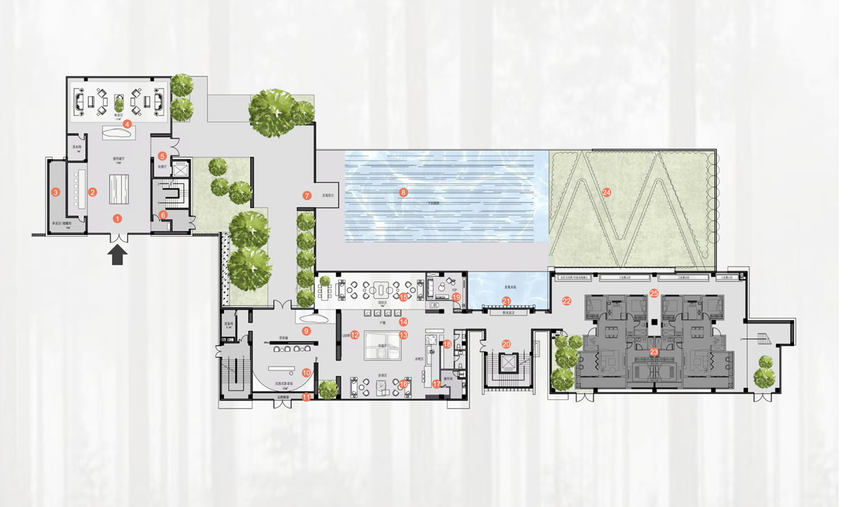 蕪湖·樾江望現(xiàn)代簡約風(fēng)格售樓部裝飾裝修工程(圖1) 蕪湖·樾江望現(xiàn)代簡約風(fēng)格售樓部裝飾裝修工程(圖1)