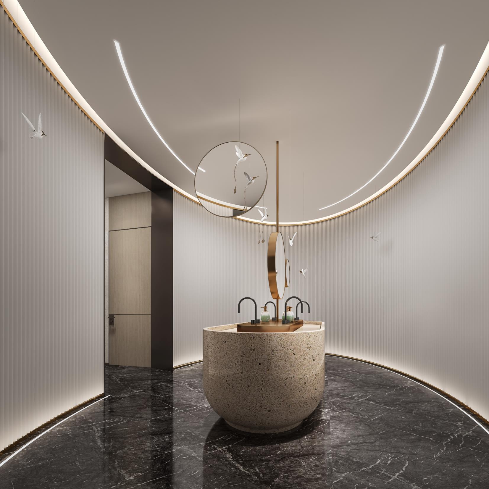 含山.錦繡華城售樓部新中式裝飾裝修工程(圖6) 含山.錦繡華城售樓部新中式裝飾裝修工程(圖6)