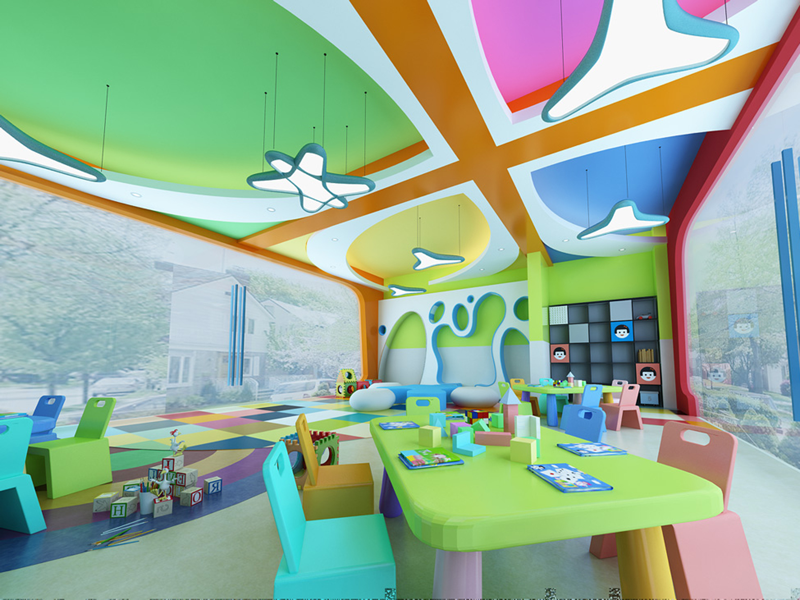 肥東2000平方幼兒園裝修設(shè)計(圖1) 1-210P51J4501541.jpg