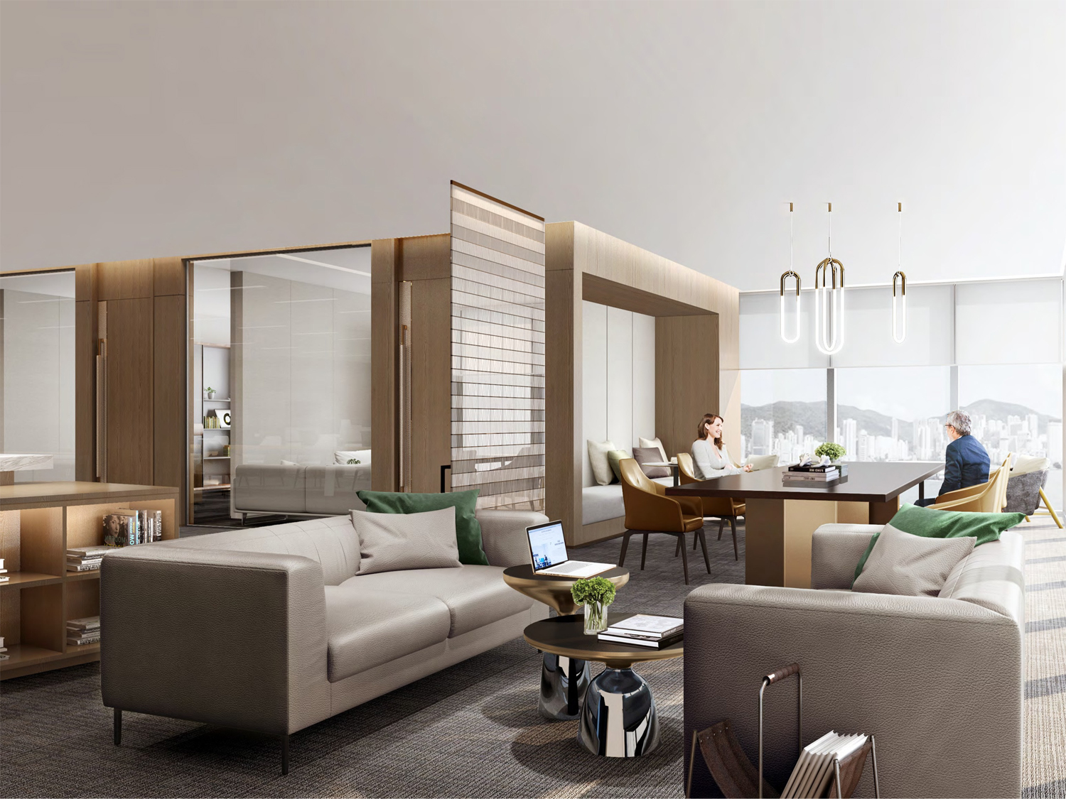 上海久壬科技合肥分公司聯(lián)東U谷辦公室裝修改造工程 (圖2) 敞開(kāi)辦公區(qū)2.jpg