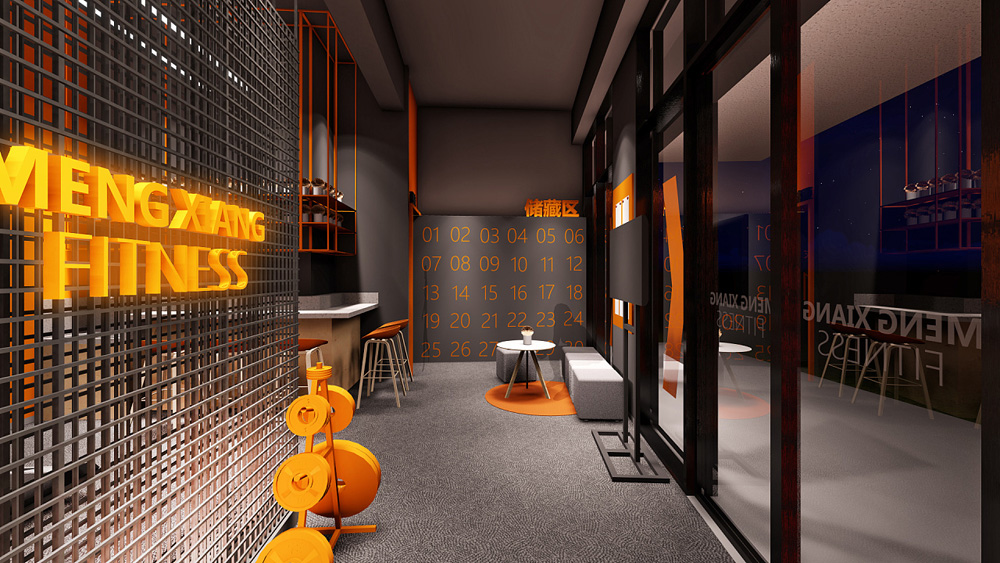 合肥2000平方啟動鍵-健身房裝修(圖7) 合肥2000平方啟動鍵-健身房裝修(圖7)